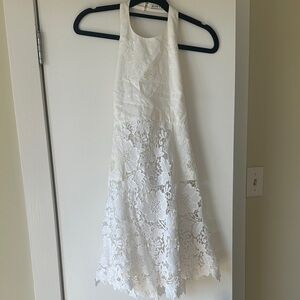Alice + Olivia White Lace Dress